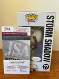 KEONE YOUNG Signed G.I. JOE STORM SHADOW FUNKO POP Vinyl JSA Cert 7BAP 1/130