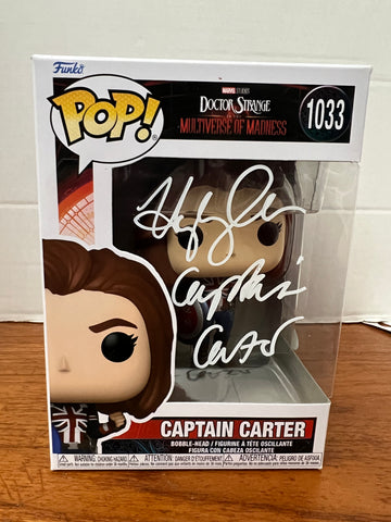 Captain Carter Funko POP signed by Hayley Atwell