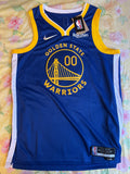 Autographed Golden State Warriors Jonathan Kuminga Fanatics Authentic Royal 2021-22 Nike Icon Swingman Jersey with Diamond Swoosh and Sponsor Patch