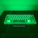 RGB Underglow White Custom Keyboard