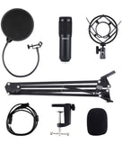 USB Condenser Microphone, IKEDON 192KHZ/24Bit Plug & Play PC Streaming Mic