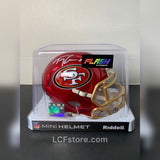 Trey Lance signed San Francisco 49ers mini Flash Helmet