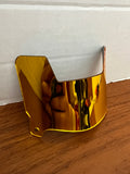 Mini Helmet Visor Mirror Gold
