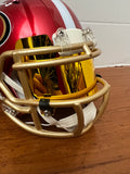 Mini Helmet Visor Mirror Gold