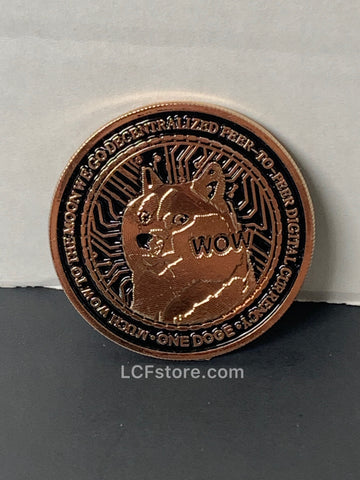 Alloy Plated Commemorative Limited Edition DogeCoin