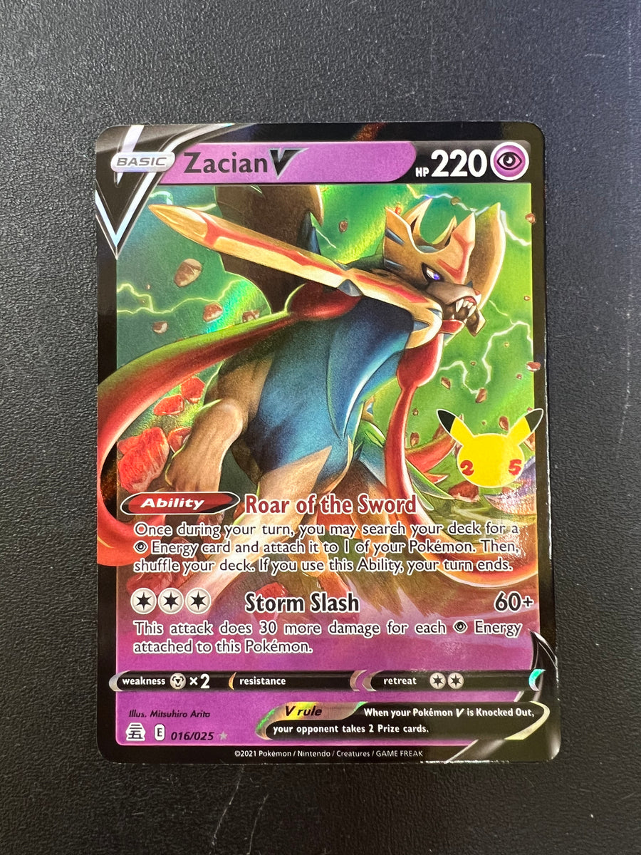 Zacian V 016/025 Pokemon Full Art 2021 Celebrations