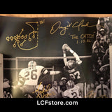 San Francisco 49ers legend late Dwight Clark,Everton Walls, and Michael Downs Autograph 16x20 photo