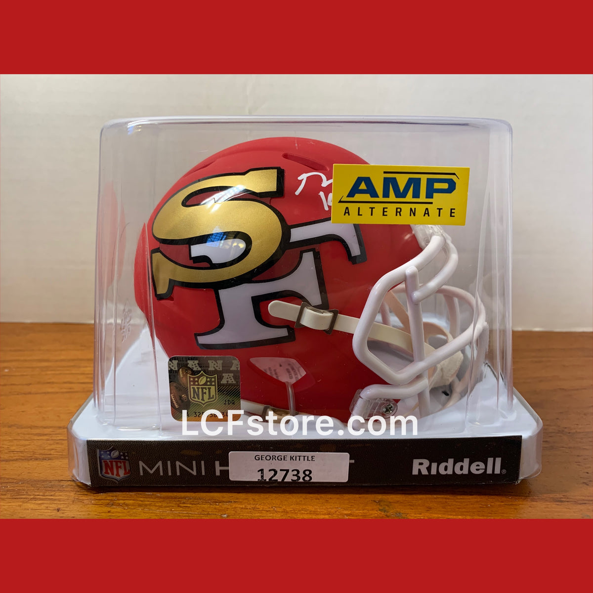 George Kittle Signed San Francisco 49ers Speed Flash NFL Mini Helmet