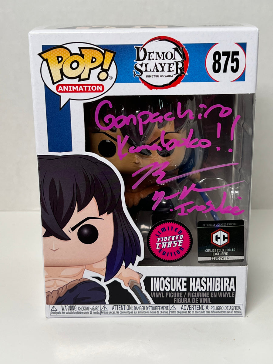 Inosuke Flocked Signed by Bryce Papenbrook W/JSA outlet Certificate in Pop Protector