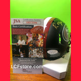 SF 49ers Legend Roger Craig Signed Flat Black Mini Helmet