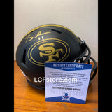 SF 49ers Brandon Aiyuk signed Eclipse Alternate Speed Mini Helmet