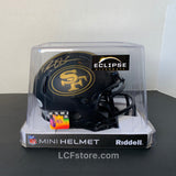 Deion Sanders San Francisco 49ers Autographed Riddell Eclipse Alternate Speed Mini Helmet