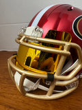 Mini Helmet Visor Mirror Gold