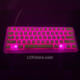 RGB Underglow White Custom Keyboard