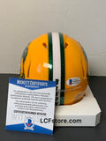 TREY LANCE AUTOGRAPHED NORTH DAKOTA STATE YELLOW MINI HELMET