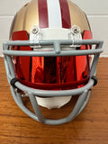 Mini Helmet Visor Mirror Red