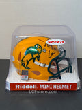 TREY LANCE AUTOGRAPHED NORTH DAKOTA STATE YELLOW MINI HELMET