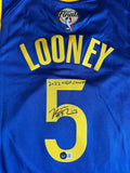 Golden State Warriors Star Kevin Looney signed authentic Nike Icon Edition 2022