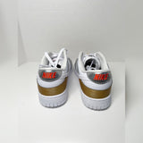 Nike Dunk Low Women "Heirloom" Metallic Gold White and Silver