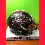 SF 49ers Legend Roger Craig Signed Flat Black Mini Helmet