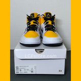 Nike Air Jordan 1 Mid 'Perforated - White University Gold'