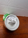 .50 CT Moissanite VVS1 D Color Halo Ring Size 9 Round Cut w/ Gift Box