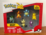 Pokemon Battle Figure Multi Pack 6 Figures Pikachu Charmander Squirtle