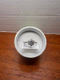 1 CT Moissanite Ring Size 7 Silver Plated GRA COA Box JA037 Engagement Ring