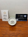 1 CT Moissanite Ring Size 7 Silver Plated GRA COA Box JA037 Engagement Ring