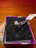 0.75 CT Heart Cut Moissanite Ring Size 8 VVS1 D Color Silver Plated Bypass Ring