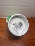 1 CT Moissanite Floral Halo Ring Size 7 GRA Certificate & Box JA022