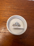 2.0 CT Round Moissanite Ring Size 6 D VVS1 GRA Certificate Gift Box Included