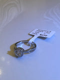 1 CT Moissanite Halo Ring Size 7 Split Shank