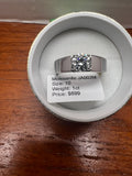 1 CT Moissanite Solitaire Ring Size 10 Men’s Women’s GRA Certificate Gift Box