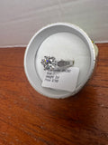 2 CT Moissanite Ring Size 7 Silver Plated Round GRA COA Box JB030