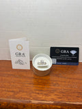 1 CT Round Moissanite Ring Size 7 GRA Certified Silver Tone Engagement Ring Box