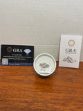 2 CT Moissanite Ring Size 7 Silver Plated Round GRA COA Box JB030
