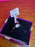 0.75 CT Heart Cut Moissanite Ring Size 8 VVS1 D Color Silver Plated Bypass Ring