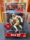 NFL SportsPicks San Francisco 49ers Nick Bosa 7-Inch Scale Posed Figure Chase Variant