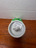 .50 CT Moissanite VVS1 D Color Halo Ring Size 9 Round Cut w/ Gift Box