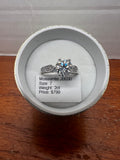 2 CT Round Moissanite Ring Size 7 GRA Certificate Silver Plated Box