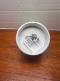 1 CT Moissanite Floral Halo Ring Size 7 GRA Certificate & Box JA022
