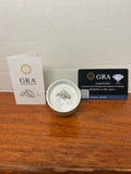 1 CT Moissanite Floral Halo Ring Size 7 GRA Certificate & Box JA022