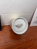 1 CT Round Moissanite Halo Twist Ring D VVS1 GRA Certificate Gift Box New