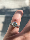 2.0 CT Round Moissanite Ring Size 6 D VVS1 GRA Certificate Gift Box Included