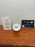 2 CT Round Moissanite Ring Size 7 GRA Certificate Silver Plated Box