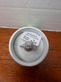 .50 CT Moissanite VVS1 D Color Halo Ring Size 9 Round Cut w/ Gift Box