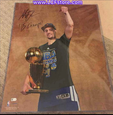 Golden State Warriors Klay Thompson autograph 16x20 photo