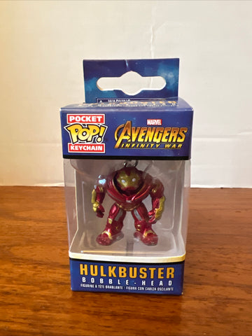 Funko Pocket Pop! Key Chain Avengers Infinity War Hulkbuster Bobble Head NEW