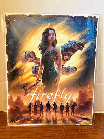 Bam Box Firefly art print signed by artist Matt Akins LE /2500 COA